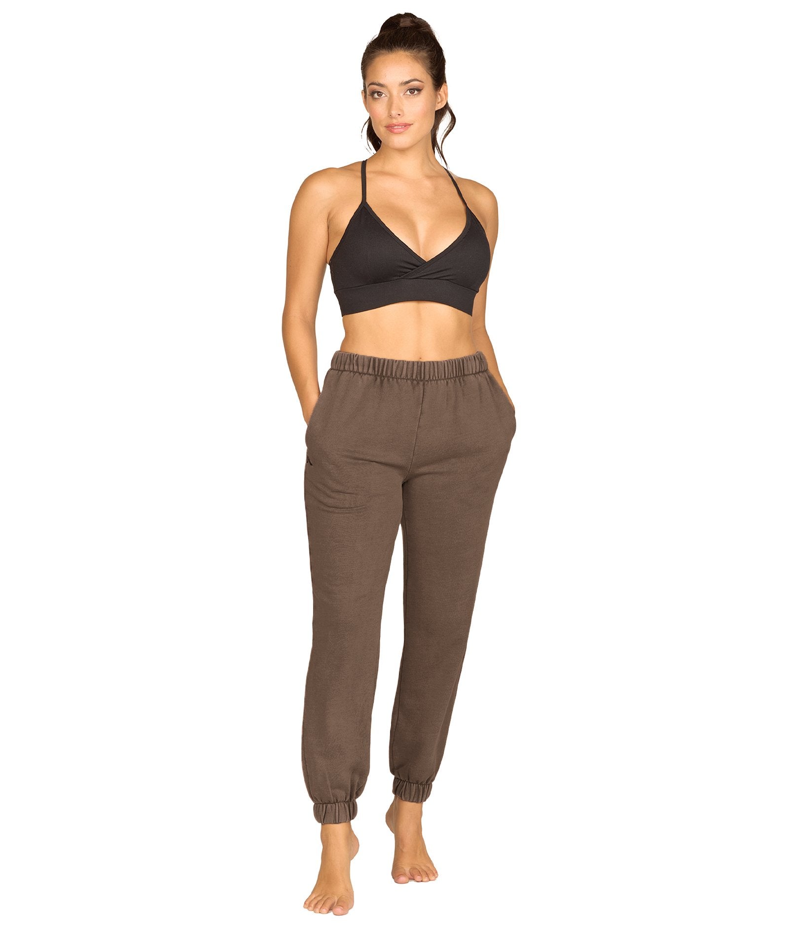 Women's Mocha Aubrey Washed Jogger