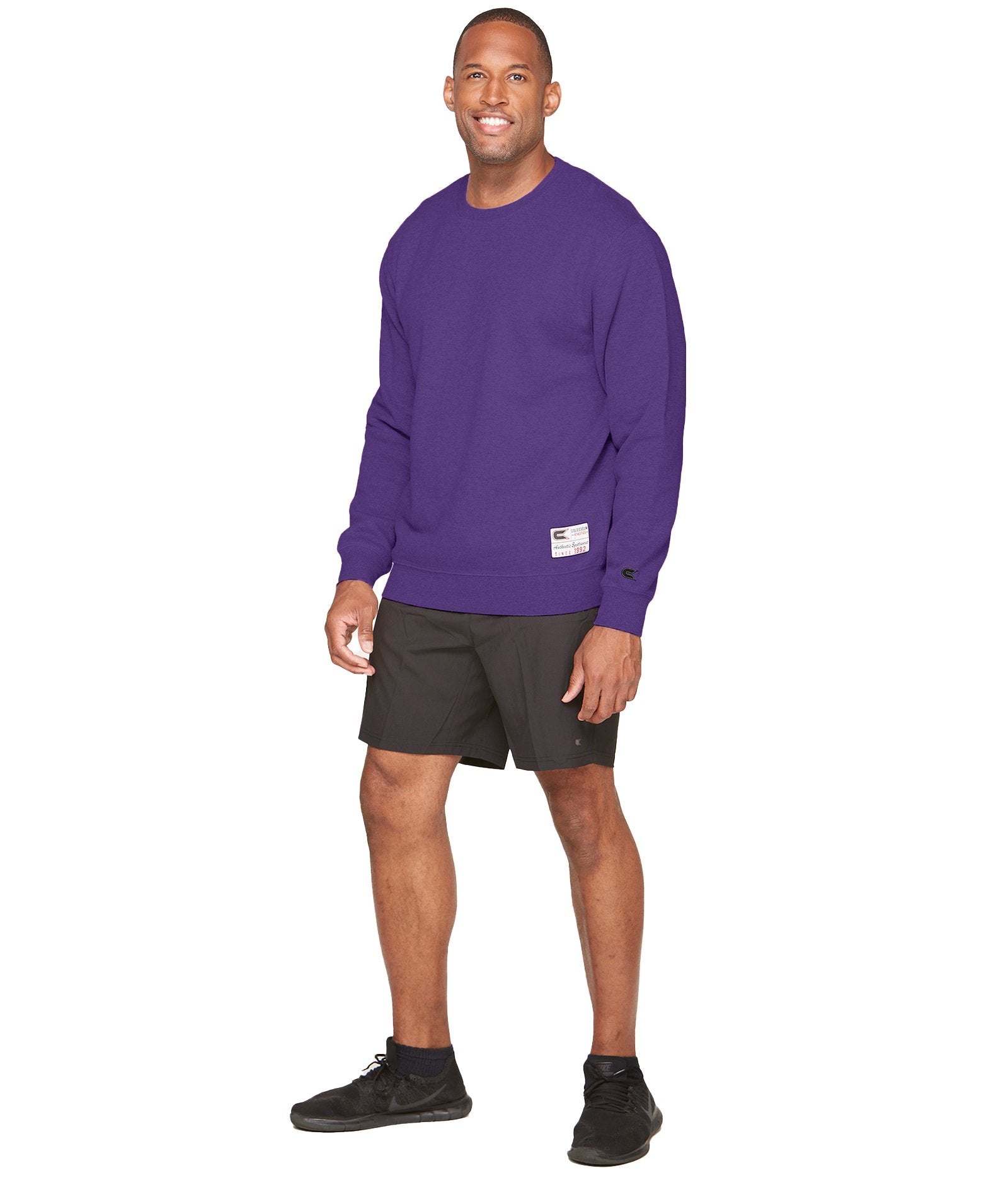 Men's Purple Authentic Crewneck