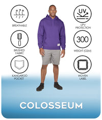 Men's Purple Authentic Pullover Hoodie Features