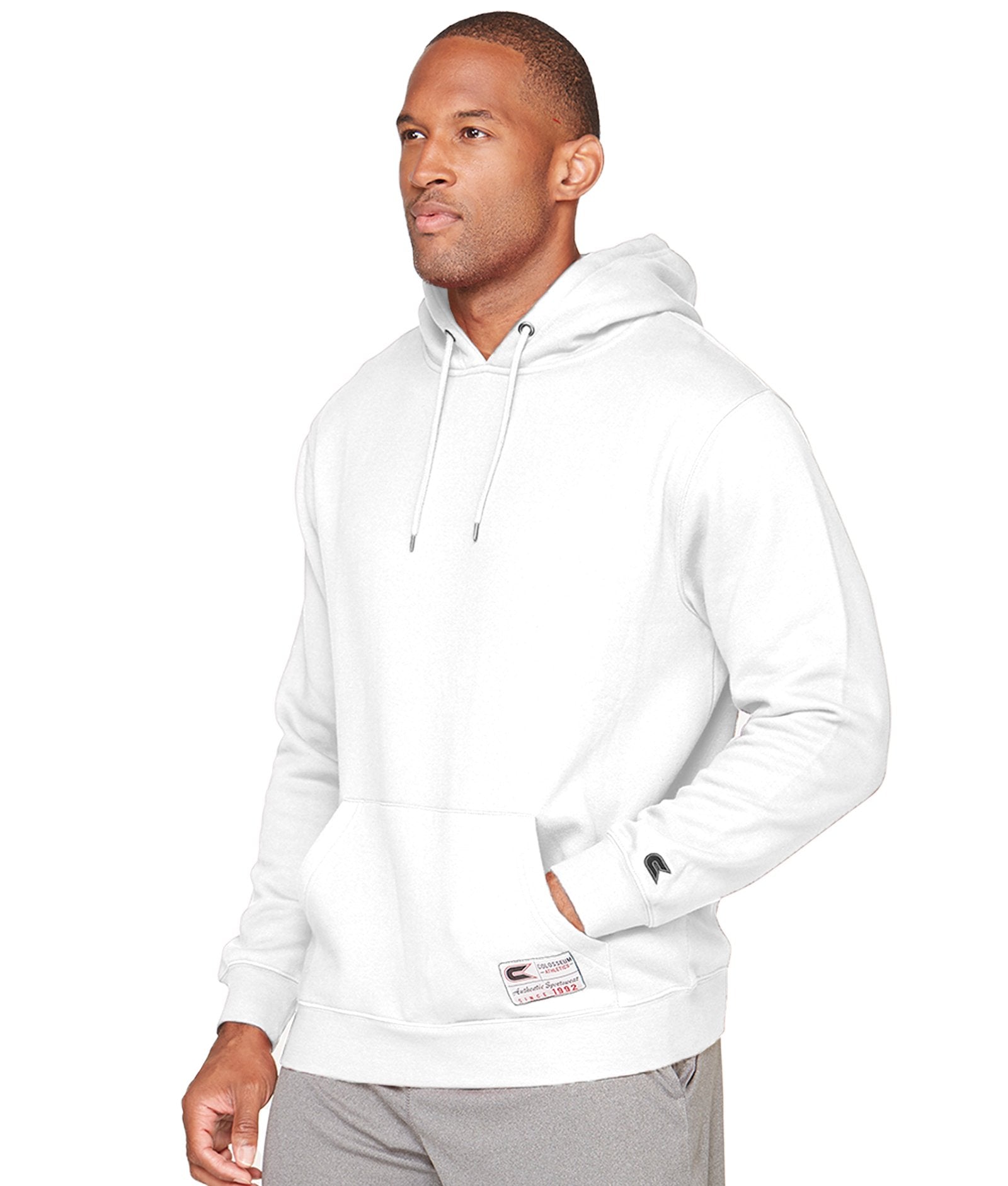 Pullover hoodie white hotsell