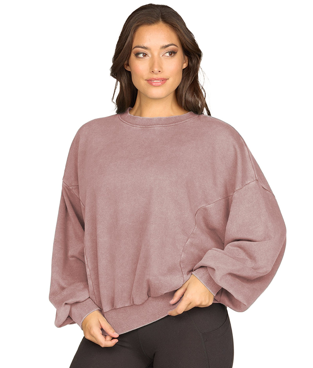 Women's Purple Rain Belle Washed Dolman Pullover