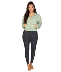Women's Iceberg Green Bianca Washed Full Zip Hoodie