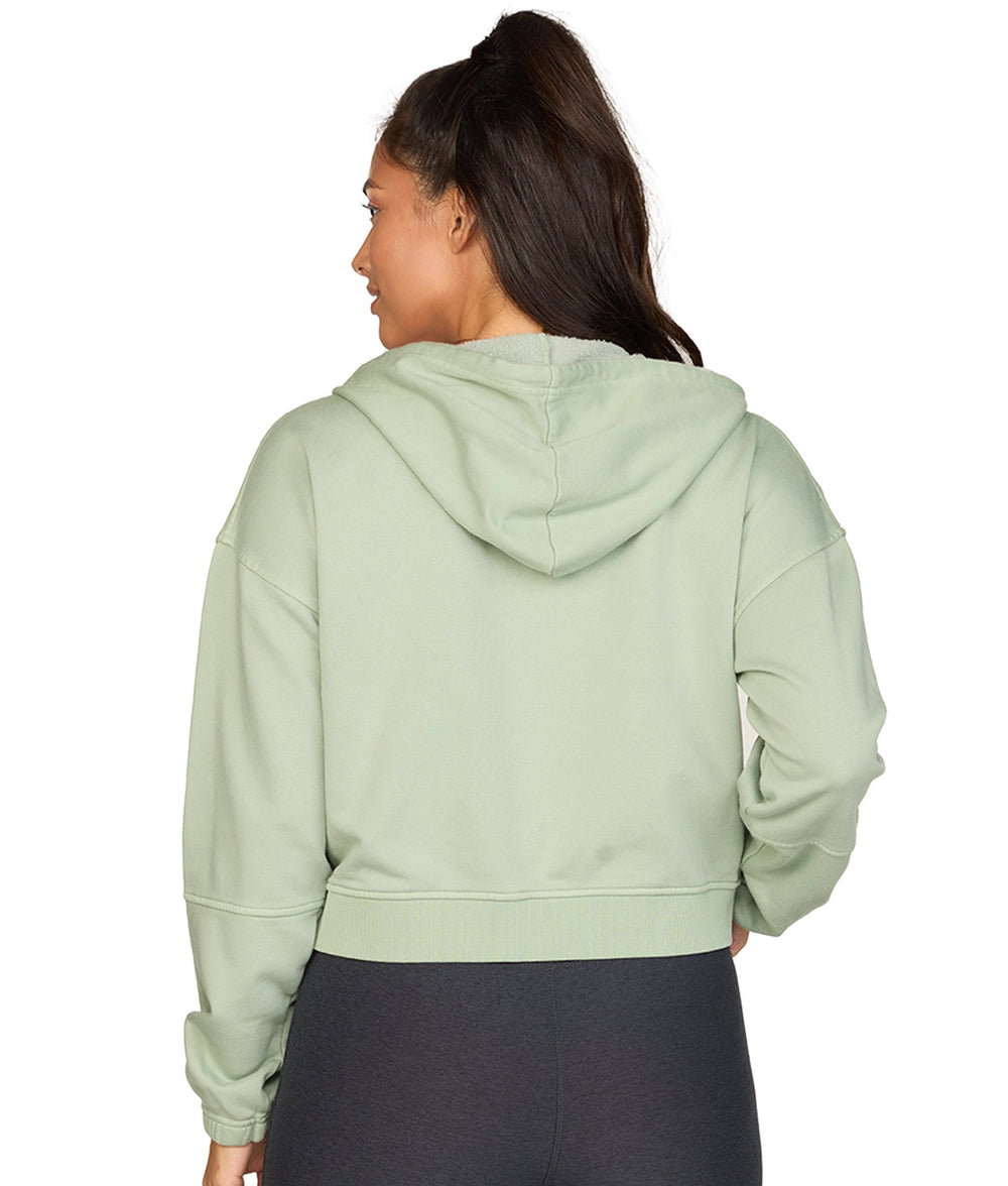 Women's Iceberg Green Bianca Washed Full Zip Hoodie