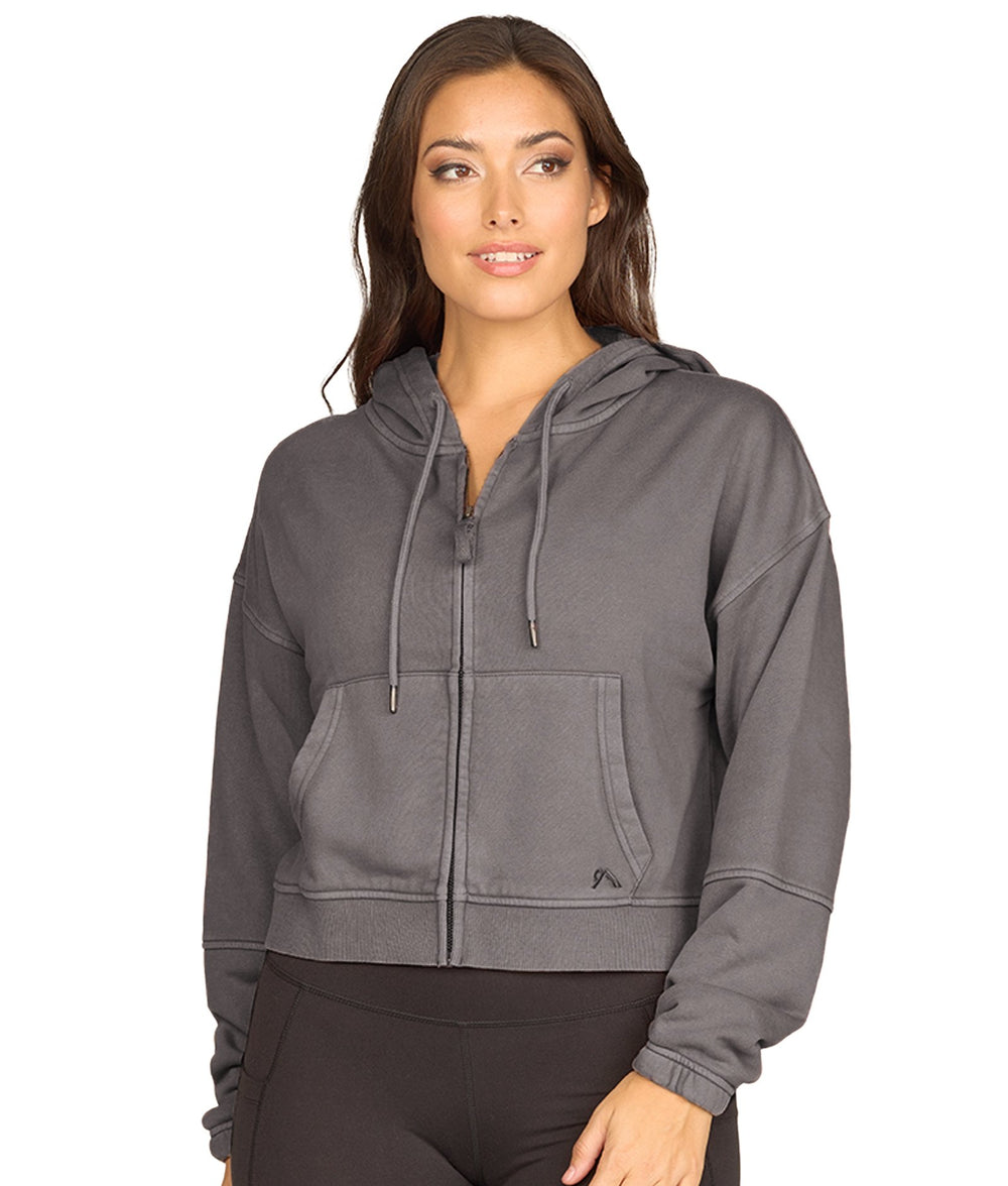 Women's Pavement Bianca Washed Full Zip Hoodie