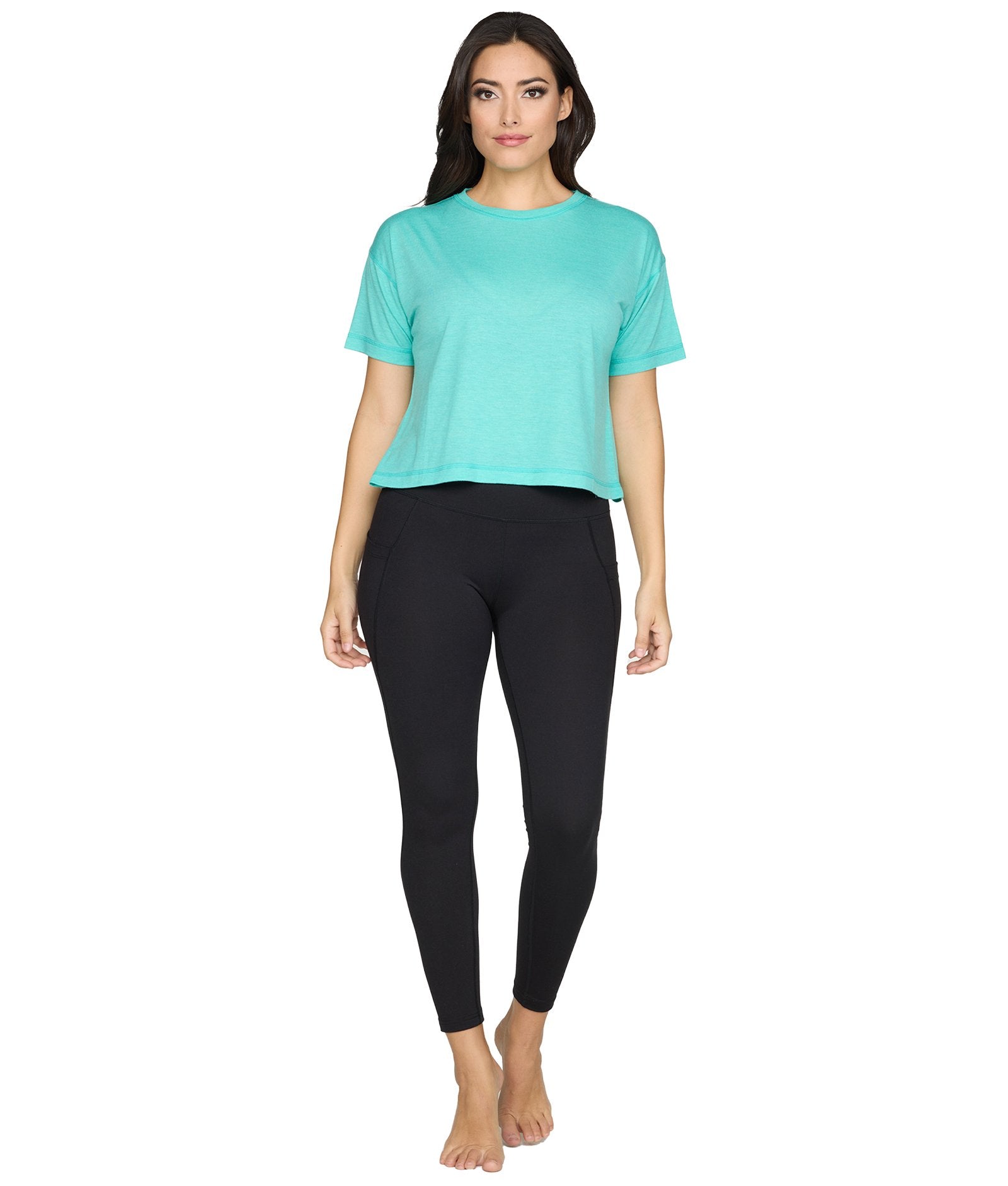 Women's Aqua Brodie Short Sleeve Tee