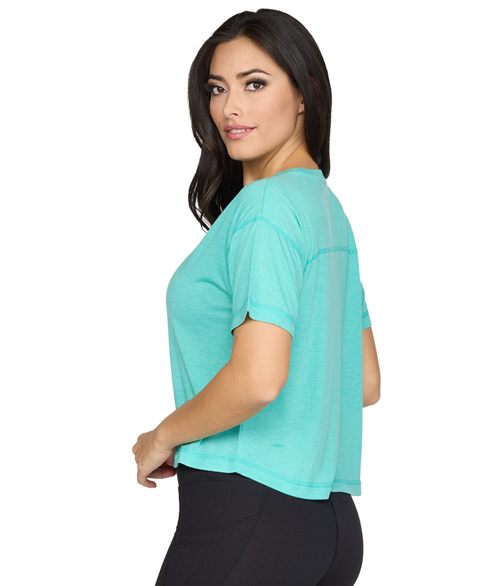 Women's Aqua Brodie Short Sleeve Tee