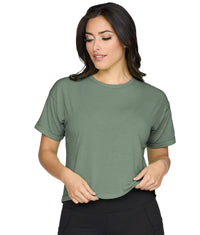 Women's Dark Olive Brodie Short Sleeve Tee