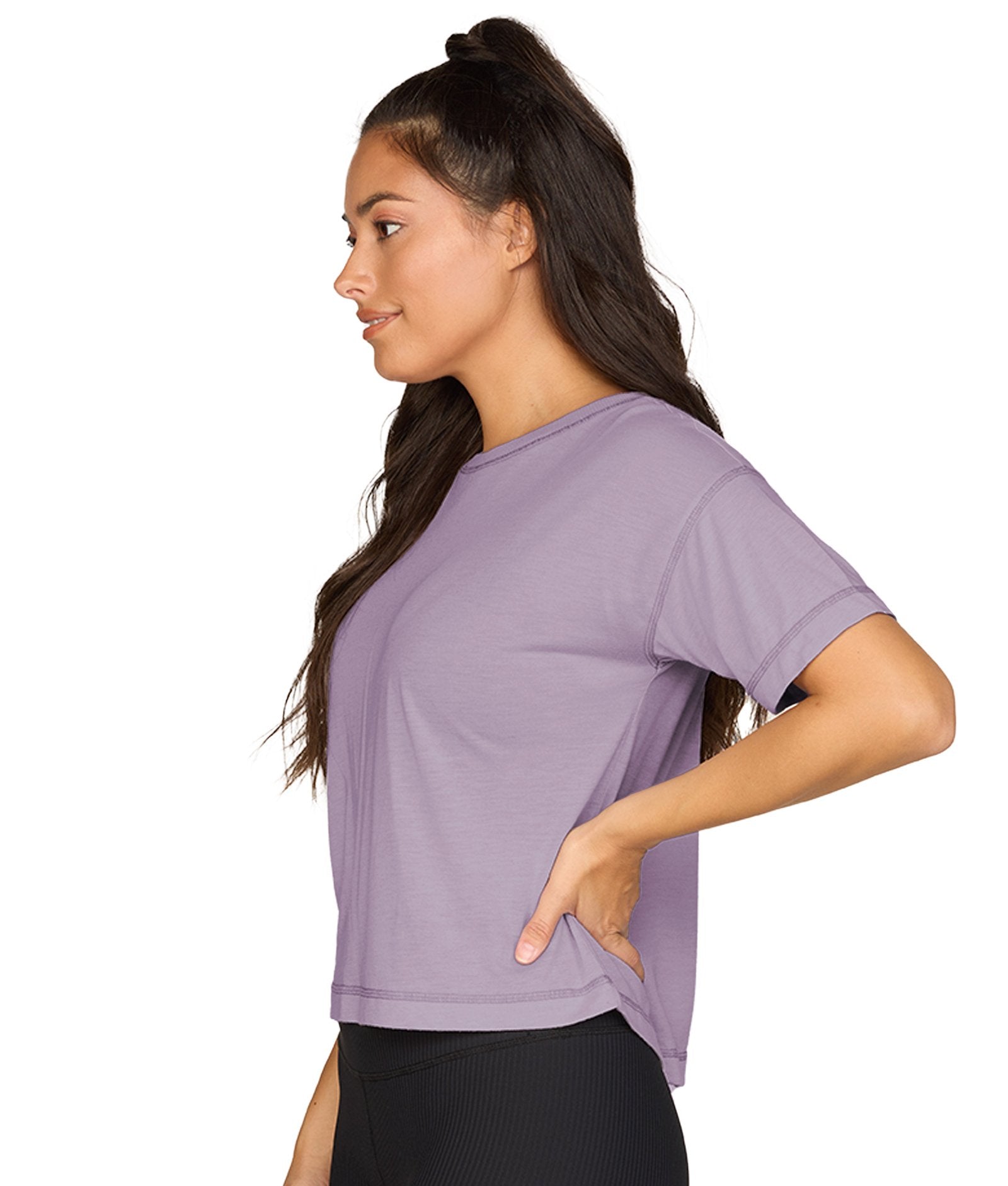 Women's Mauve Brodie Short Sleeve Tee