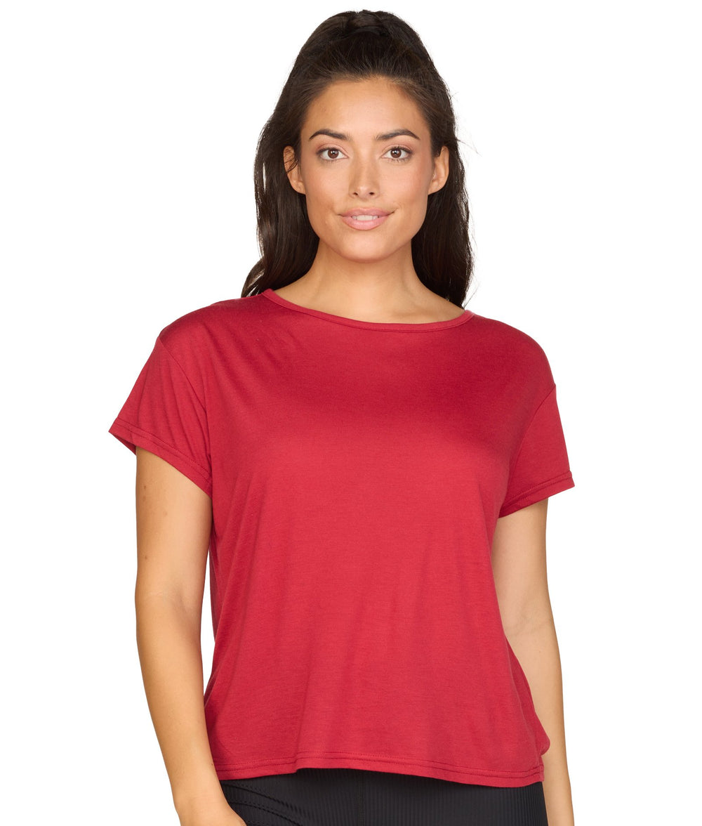 Women's Cardinal Brooke Dolman Short Sleeve Tee