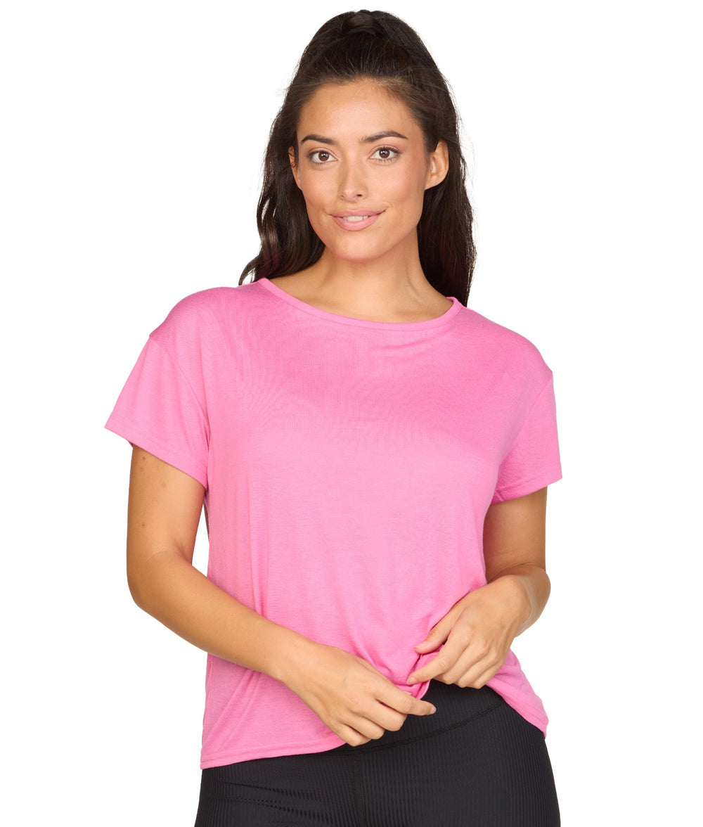 Women's Flamingo Brooke Dolman Short Sleeve Tee