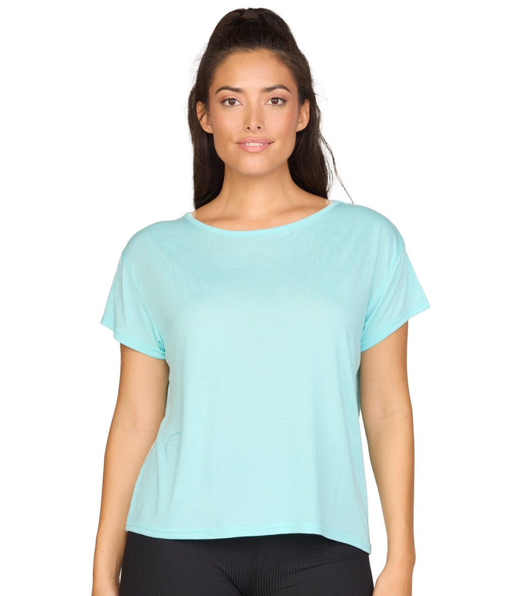 Women's Robin's Egg Brooke Dolman Short Sleeve Tee