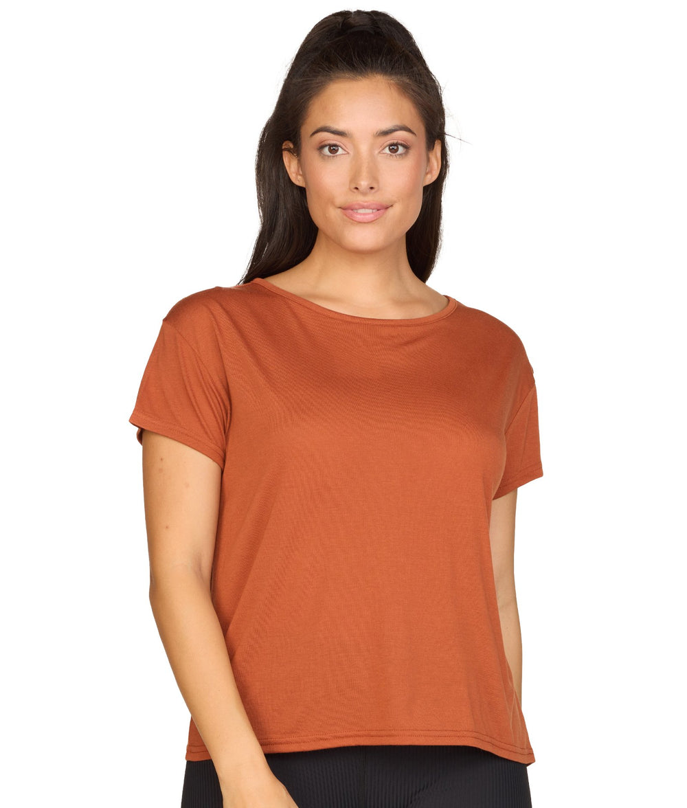 Women's Texas Orange Brooke Dolman Short Sleeve Tee