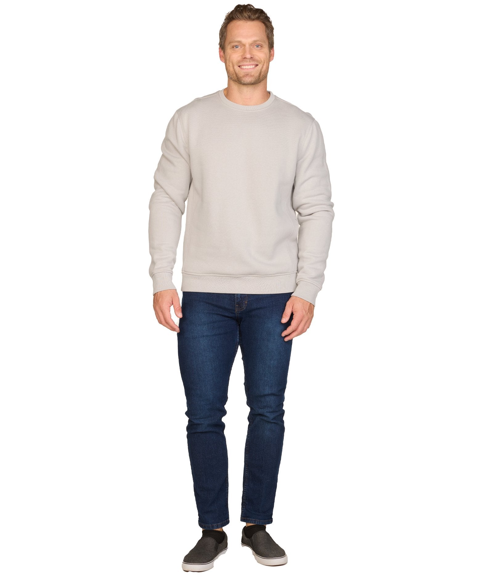 Men's Ash Grey Brooks III Crewneck