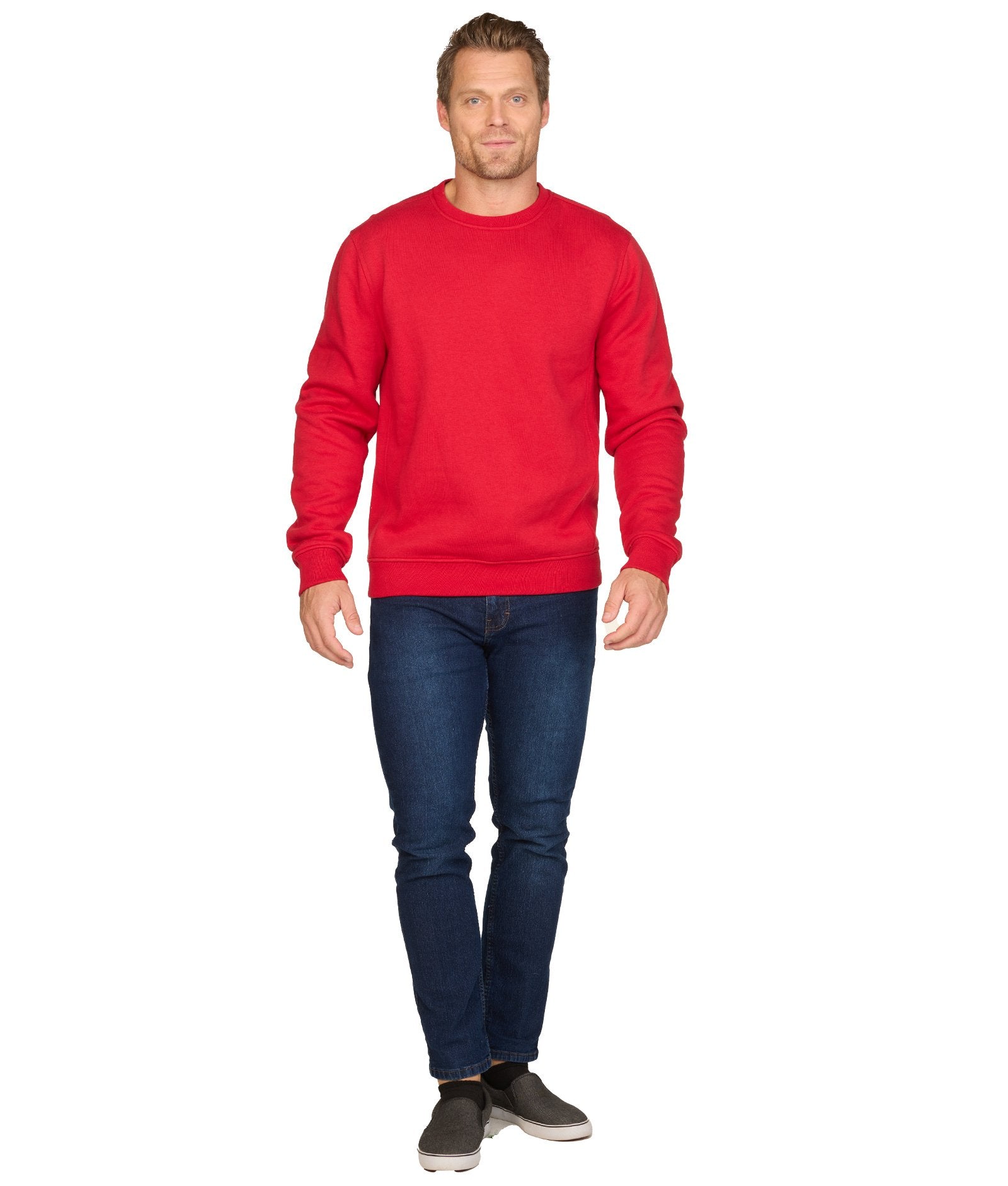 Men's Red Brooks III Crewneck