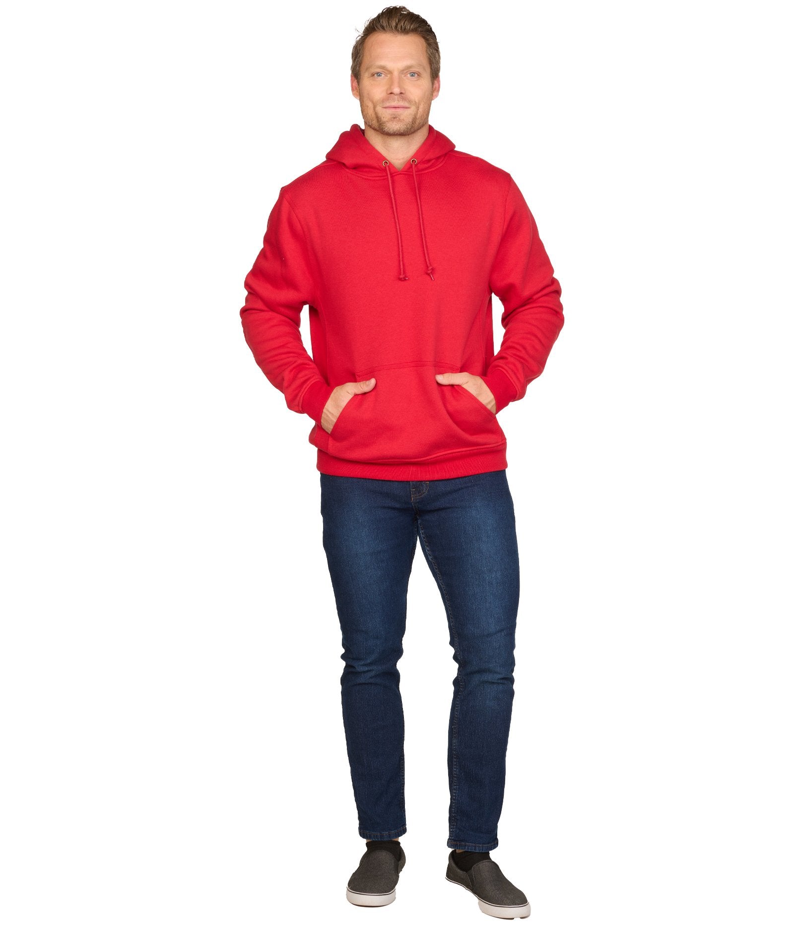 Men's Red Brooks III Pullover Hoodie