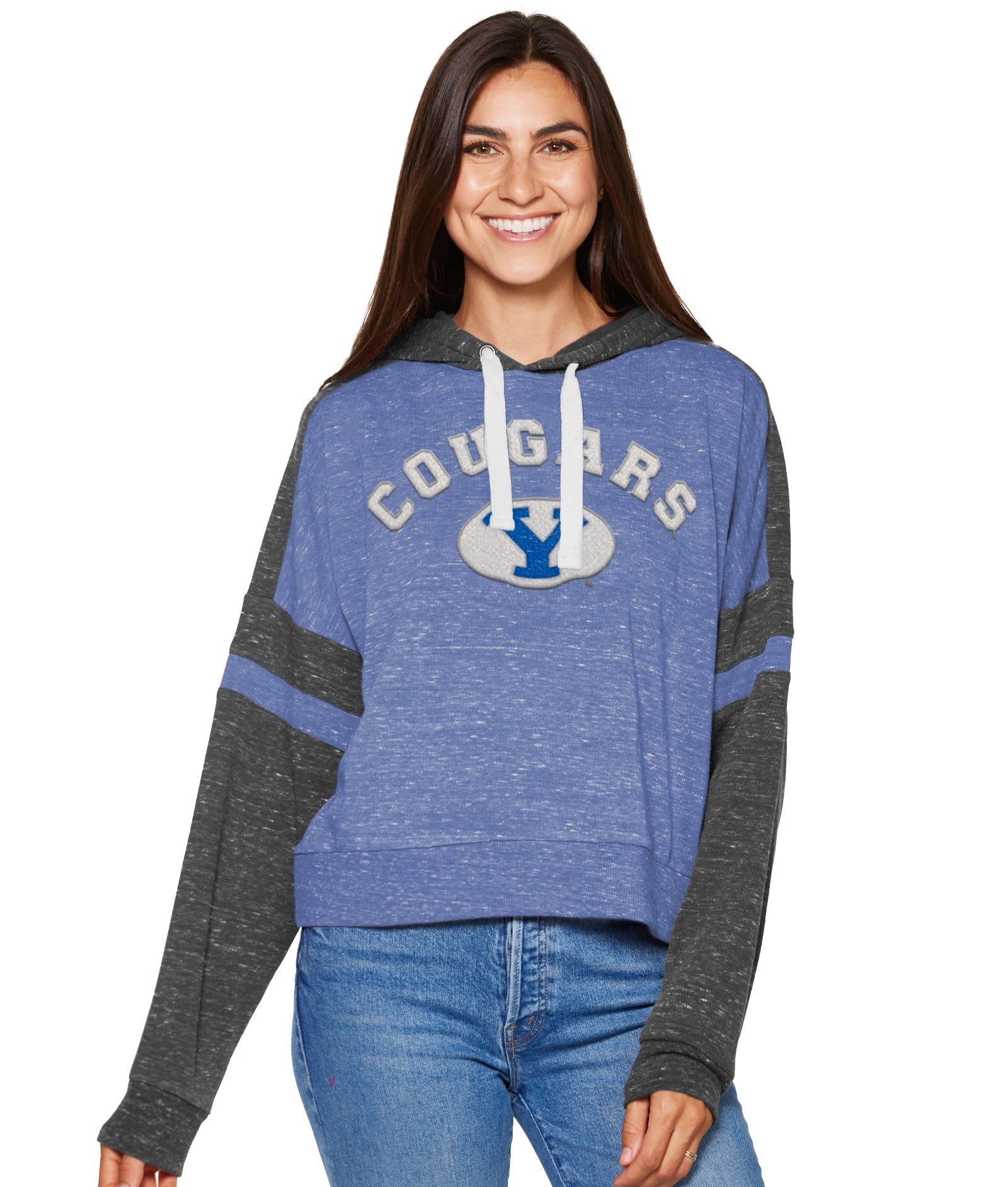 Women's BYU Cougars Lost City Speckle Hoodie