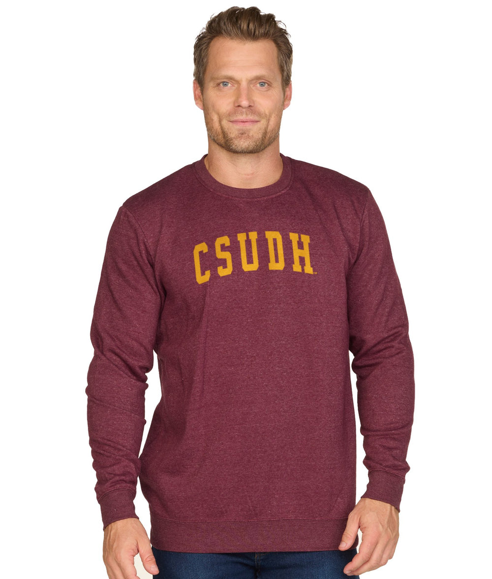 Men's Maroon Cal State Dominguez Hills Toros Wordmark Stadium Crewneck