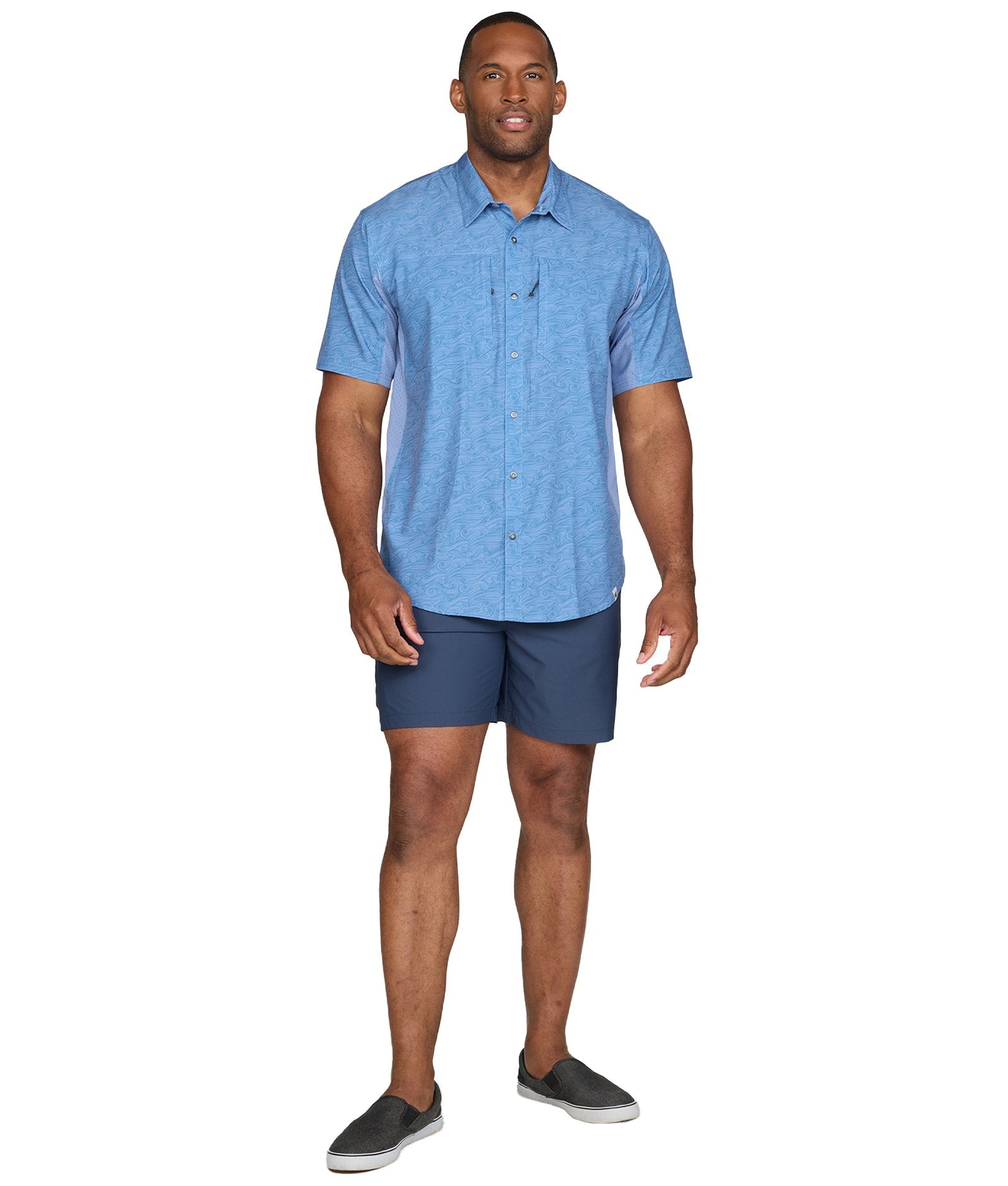 Men's Infinity Cannon Short Sleeve Woven Camp Shirt