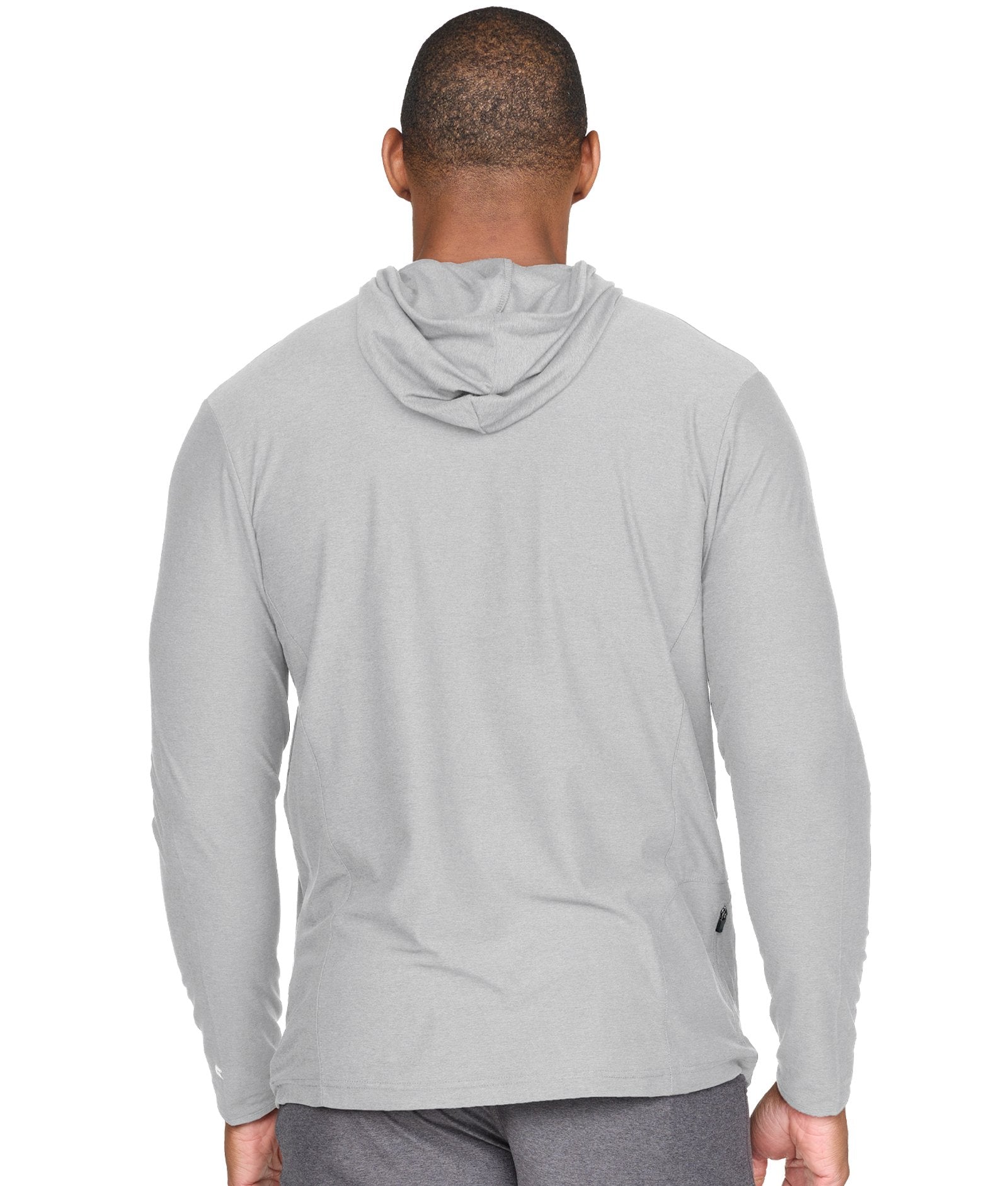 Men's Ash Grey Chandler Long Sleeve Hooded Tee