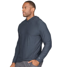 Men's Black Chandler Long Sleeve Hooded Tee