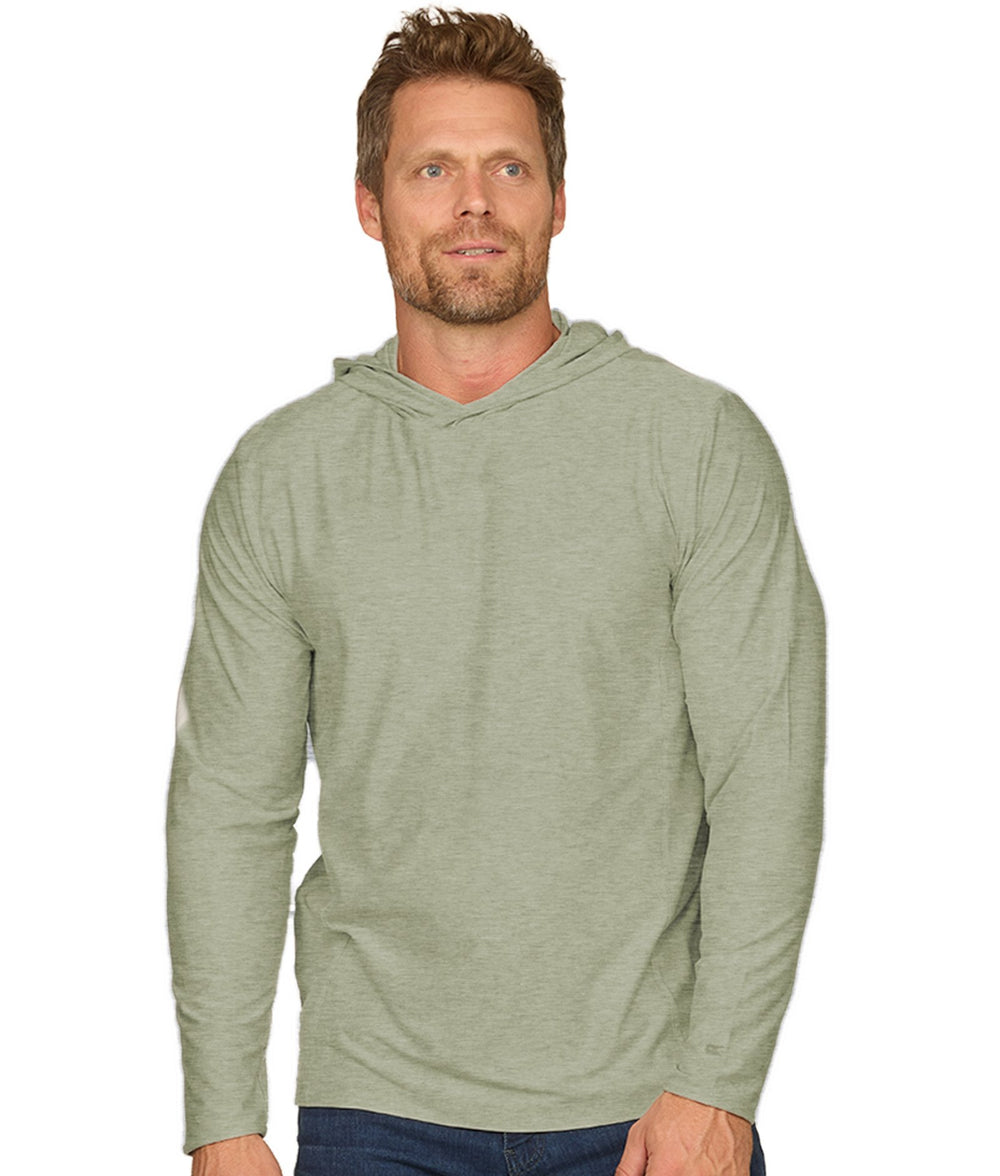 Men's Iceberg Green Chandler Long Sleeve Hooded Tee