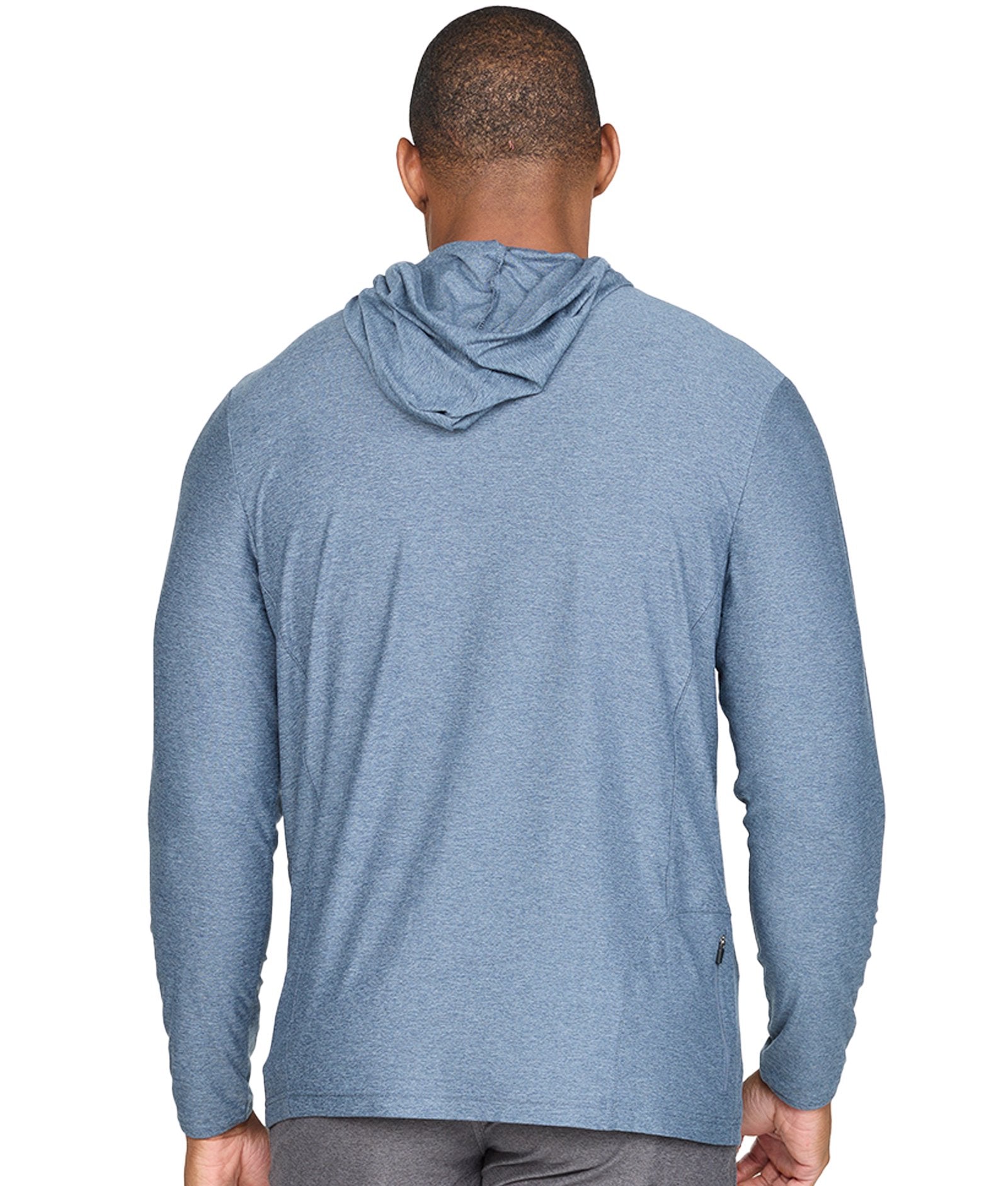 Men's Navy Chandler Long Sleeve Hooded Tee