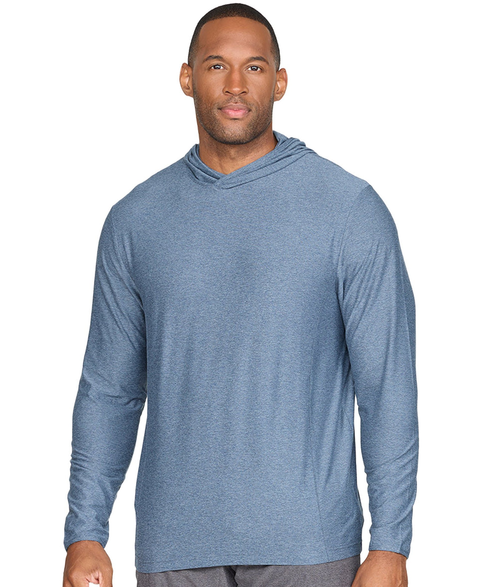 Men's Navy Chandler Long Sleeve Hooded Tee