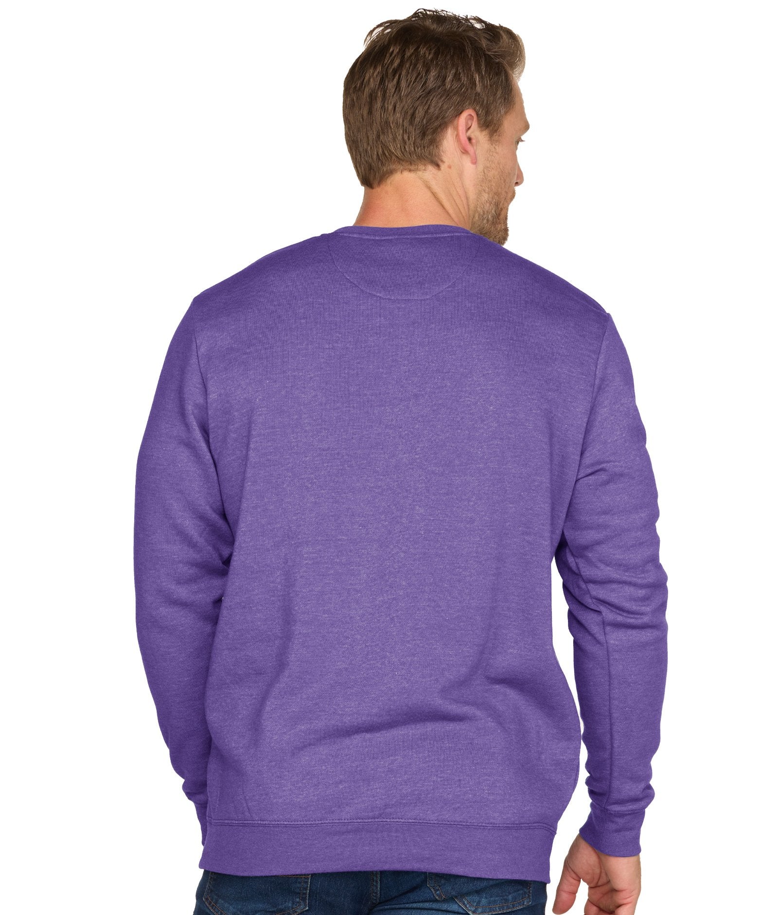 Men's Purple Clemson Tigers Campus Crewneck