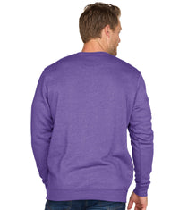 Men's Purple Clemson Tigers Campus Crewneck