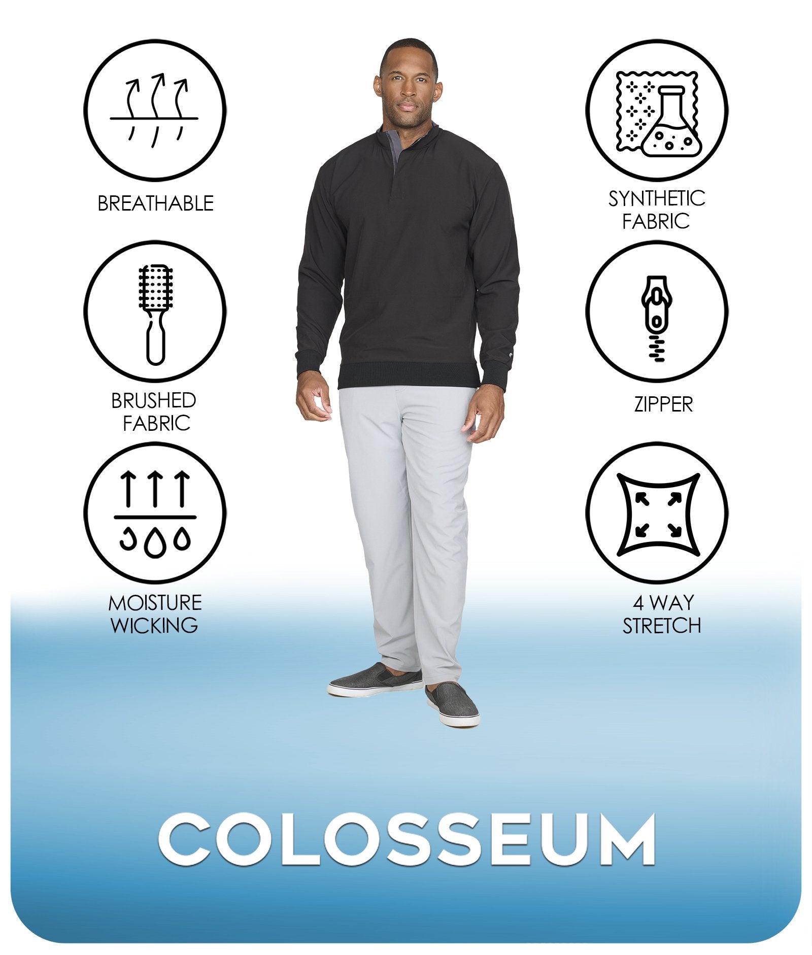 Commodore 1/4 Zip Pullover – Colosseum Athletics