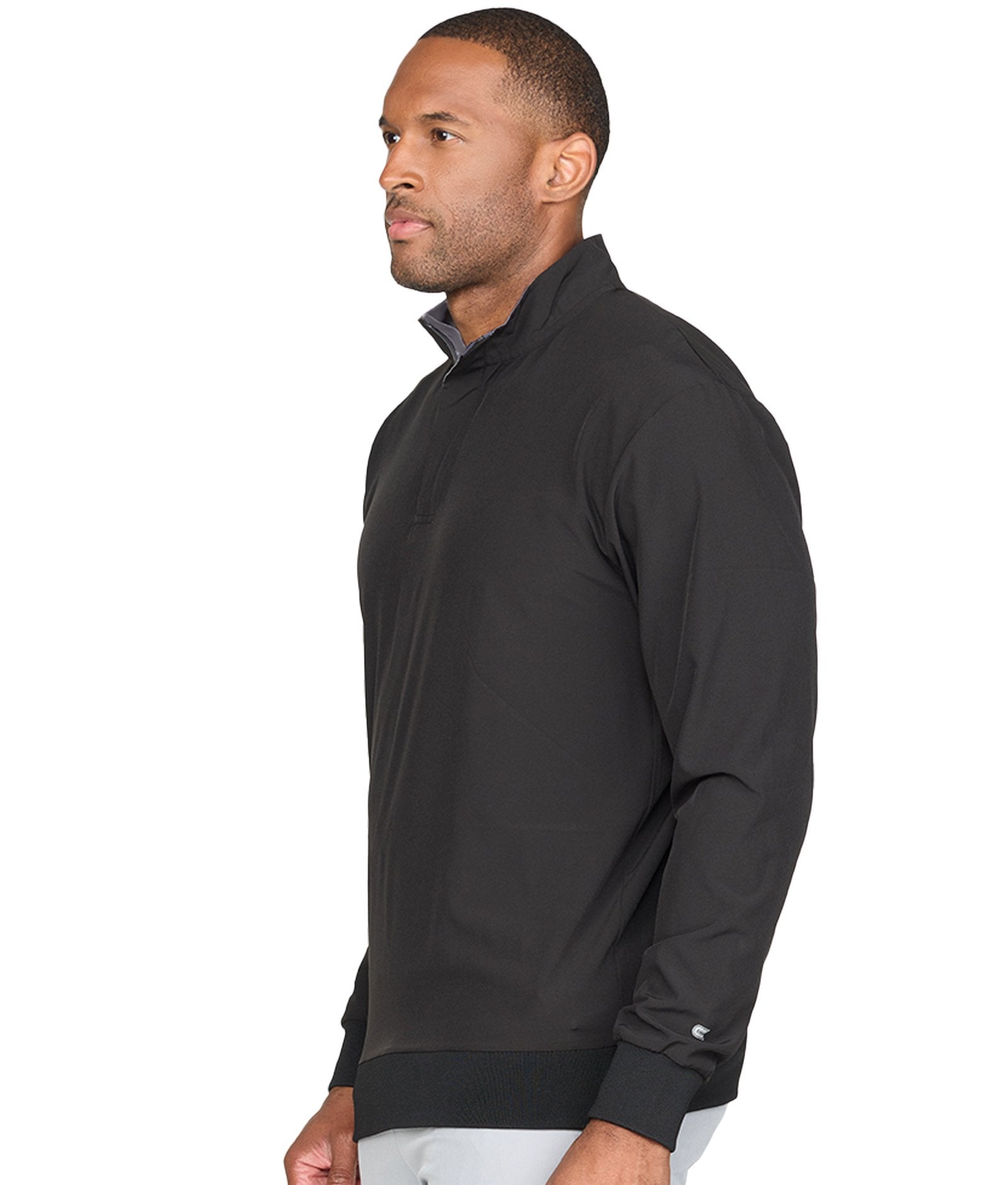 Men's Black Commodore Quarter Zip Pullover