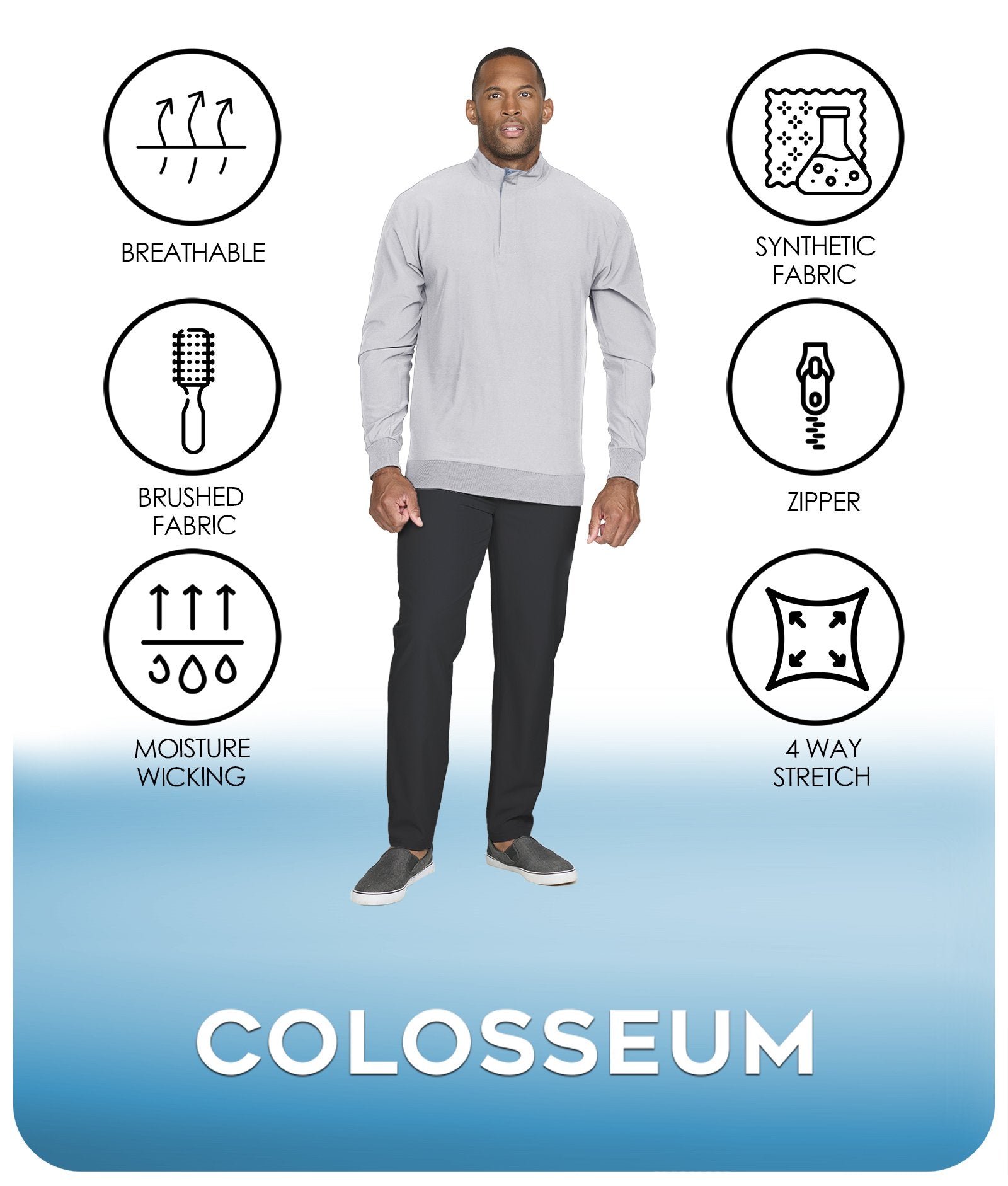 Commodore 1/4 Zip Pullover – Colosseum Athletics
