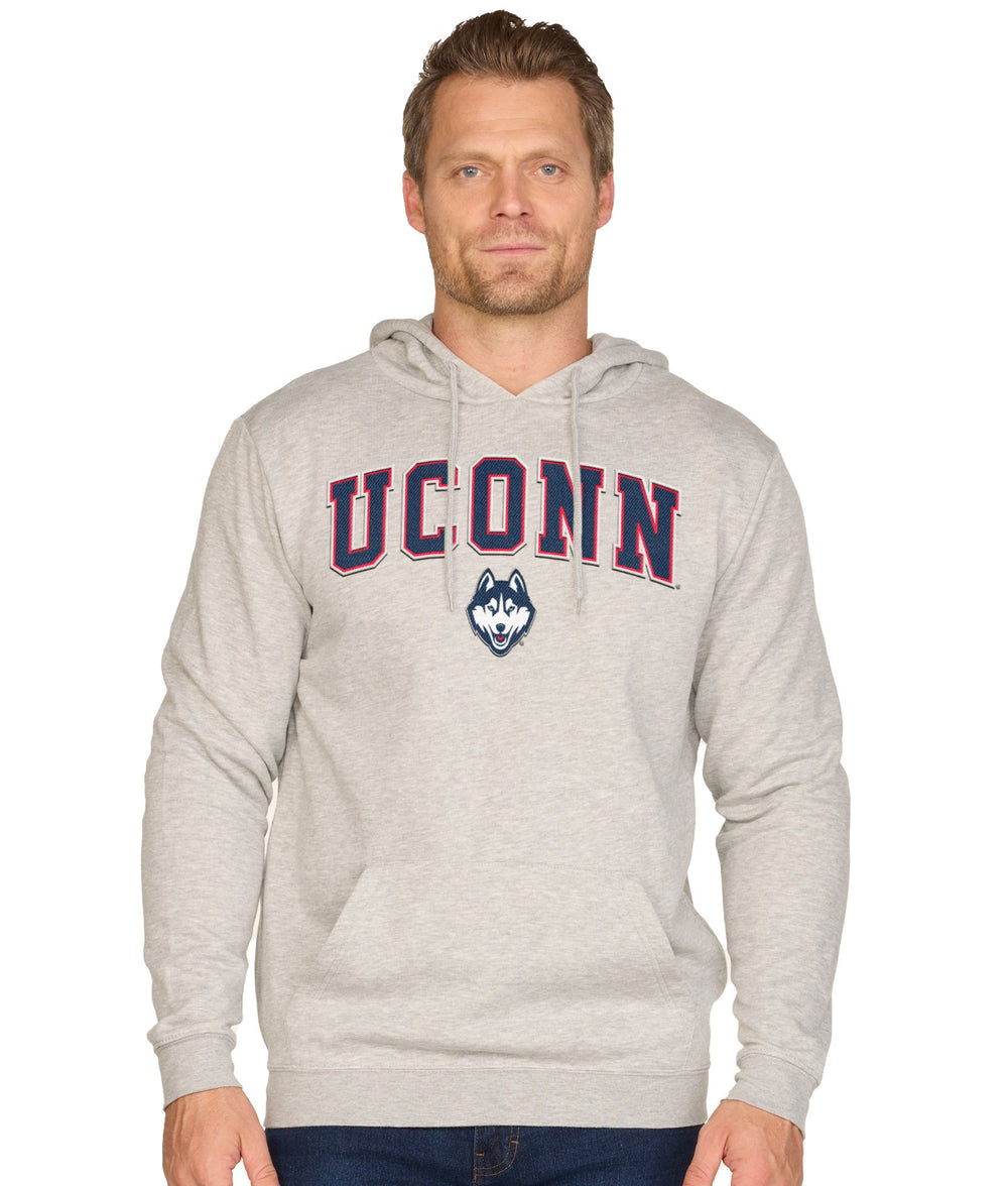 Men's Heather Grey Connecticut Huskies Stadium Hoodie