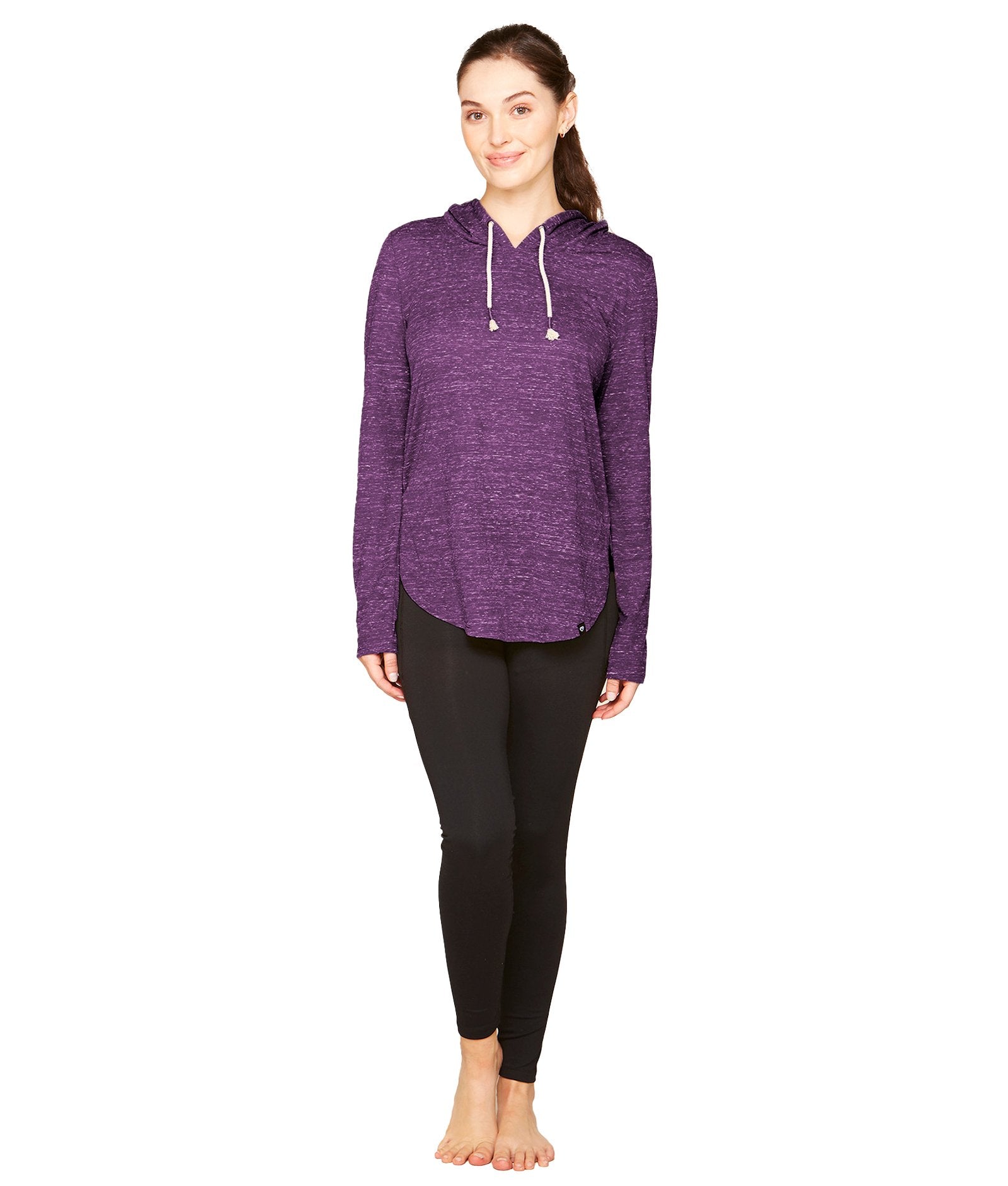 Women's Black Cherry Cora Long Sleeve Hooded Tee