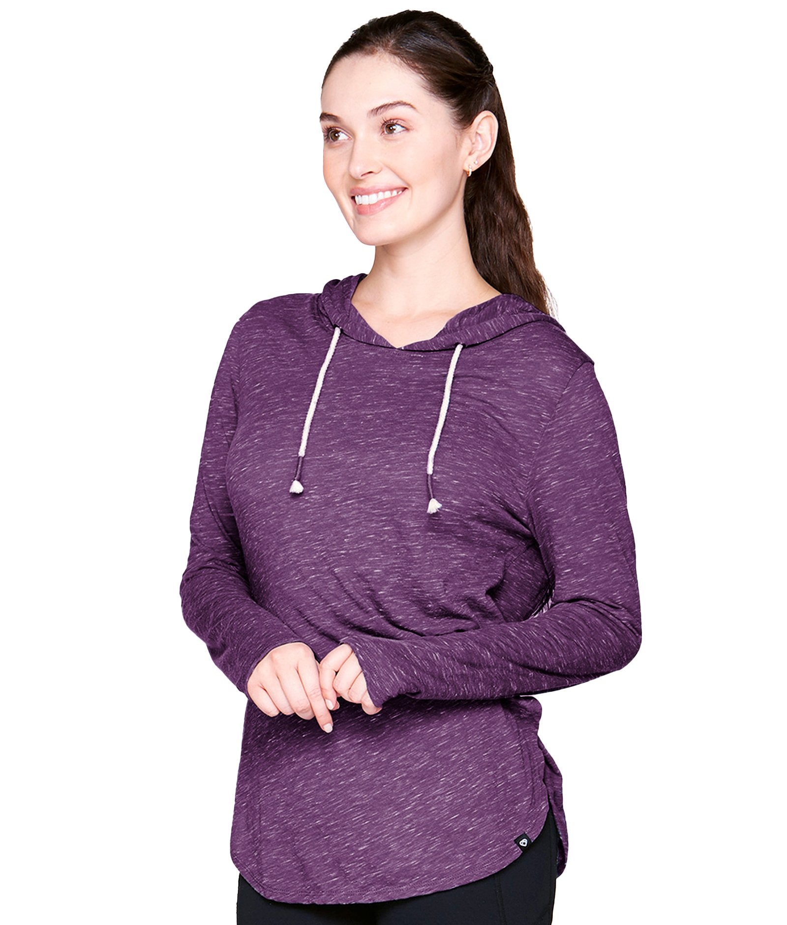 Women's Black Cherry Cora Long Sleeve Hooded Tee