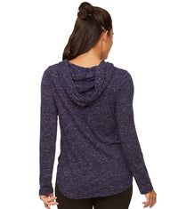 Women's Evening Blue Cora Long Sleeve Hooded Tee