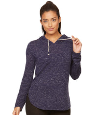 Women's Evening Blue Cora Long Sleeve Hooded Tee