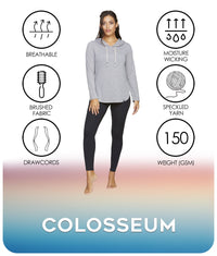 Women's Grey Cora Long Sleeve Hooded Tee Features