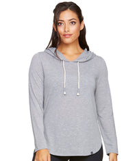 Women's Grey Cora Long Sleeve Hooded Tee