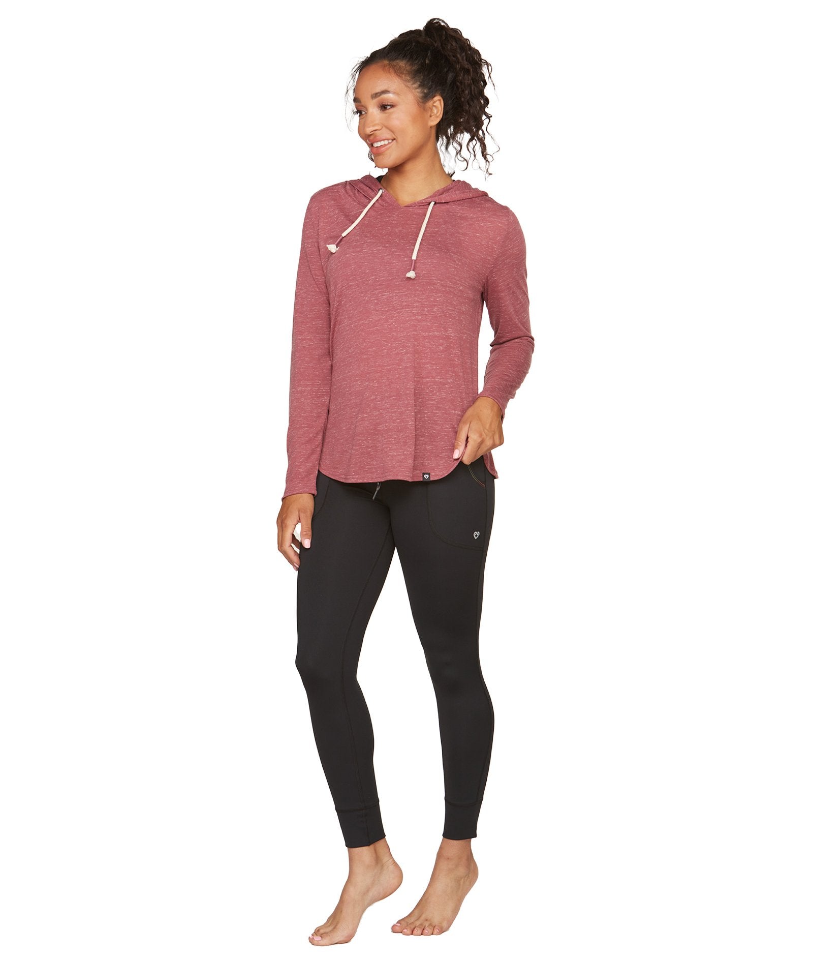 Women's Merlot Cora Long Sleeve Hooded Tee