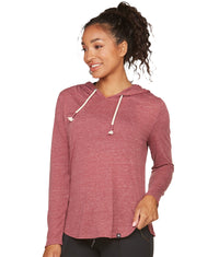 Women's Merlot Cora Long Sleeve Hooded Tee