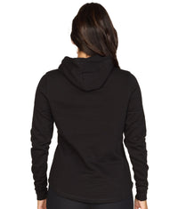 Women's Black Crossover Hoodie