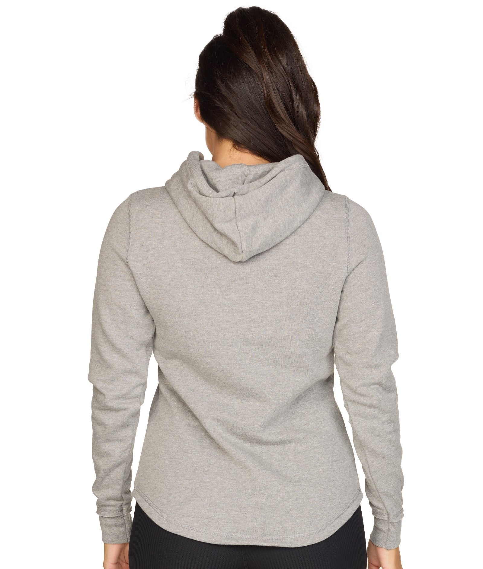 Women's Heather Grey Crossover Hoodie