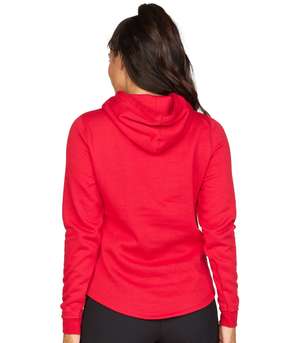 Women's Red Crossover Hoodie