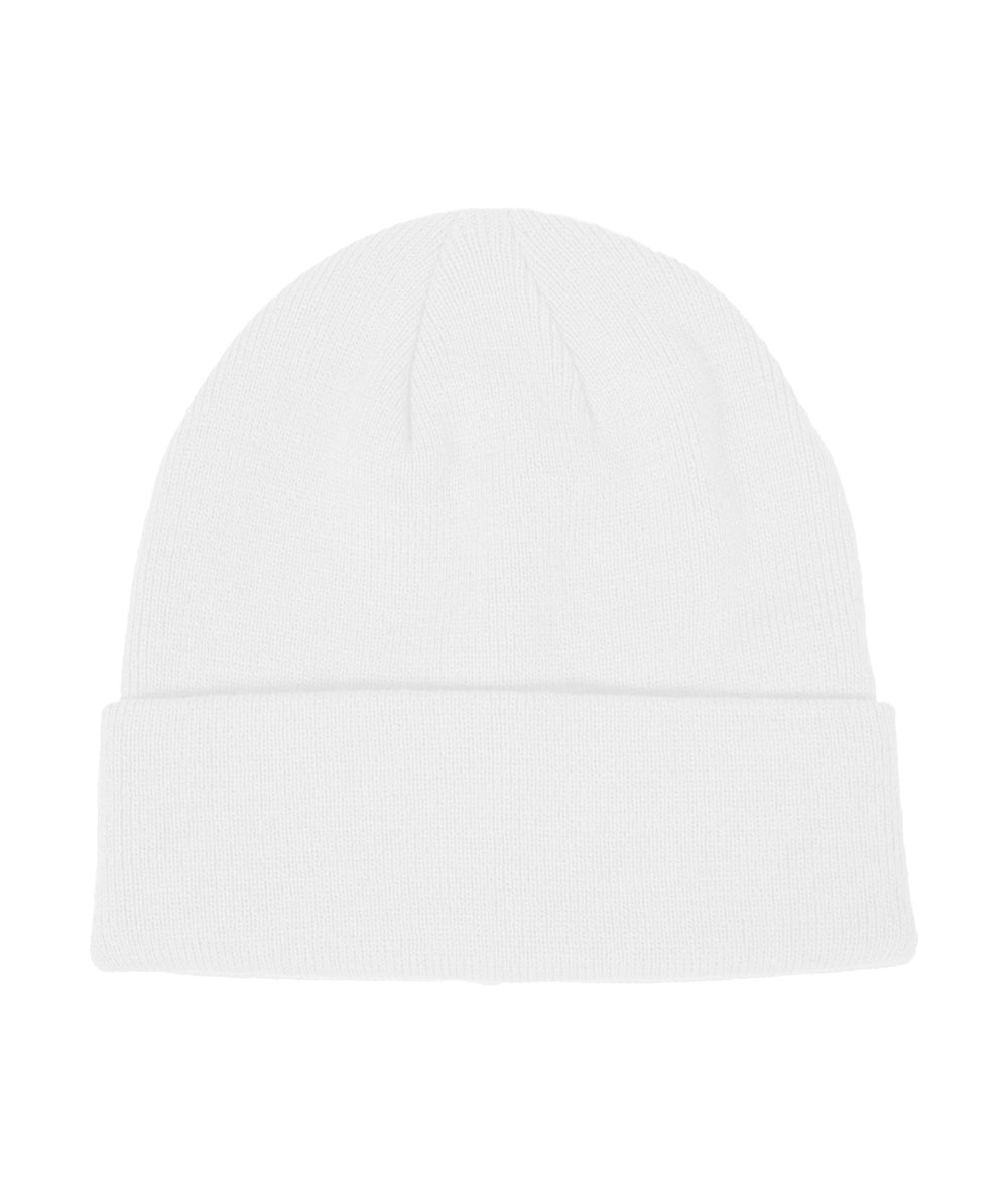 White Cuffed Beanie