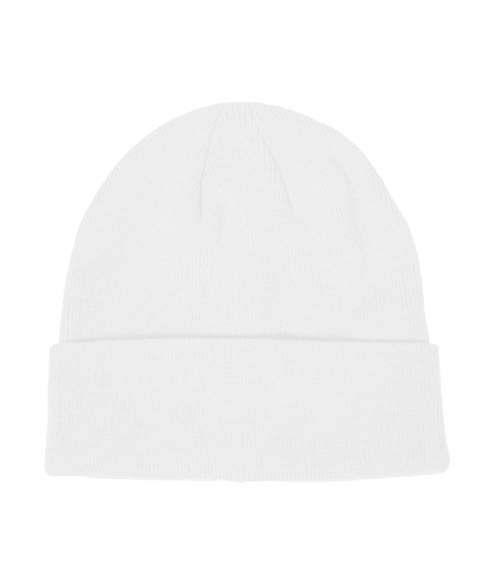 White Cuffed Beanie