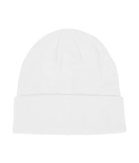 White Cuffed Beanie