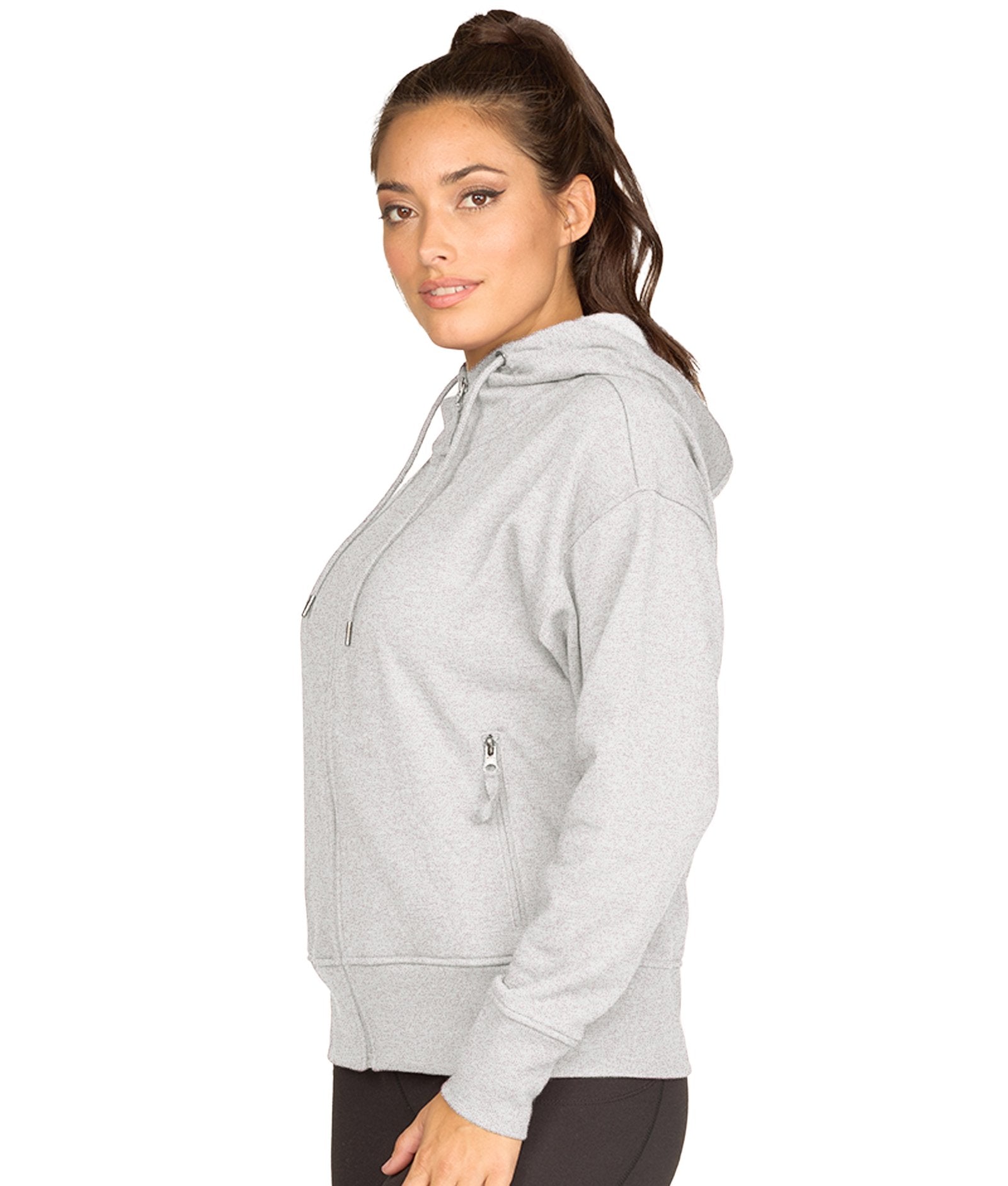 Women's Vanilla Cream Daisy Full Zip Hoodie