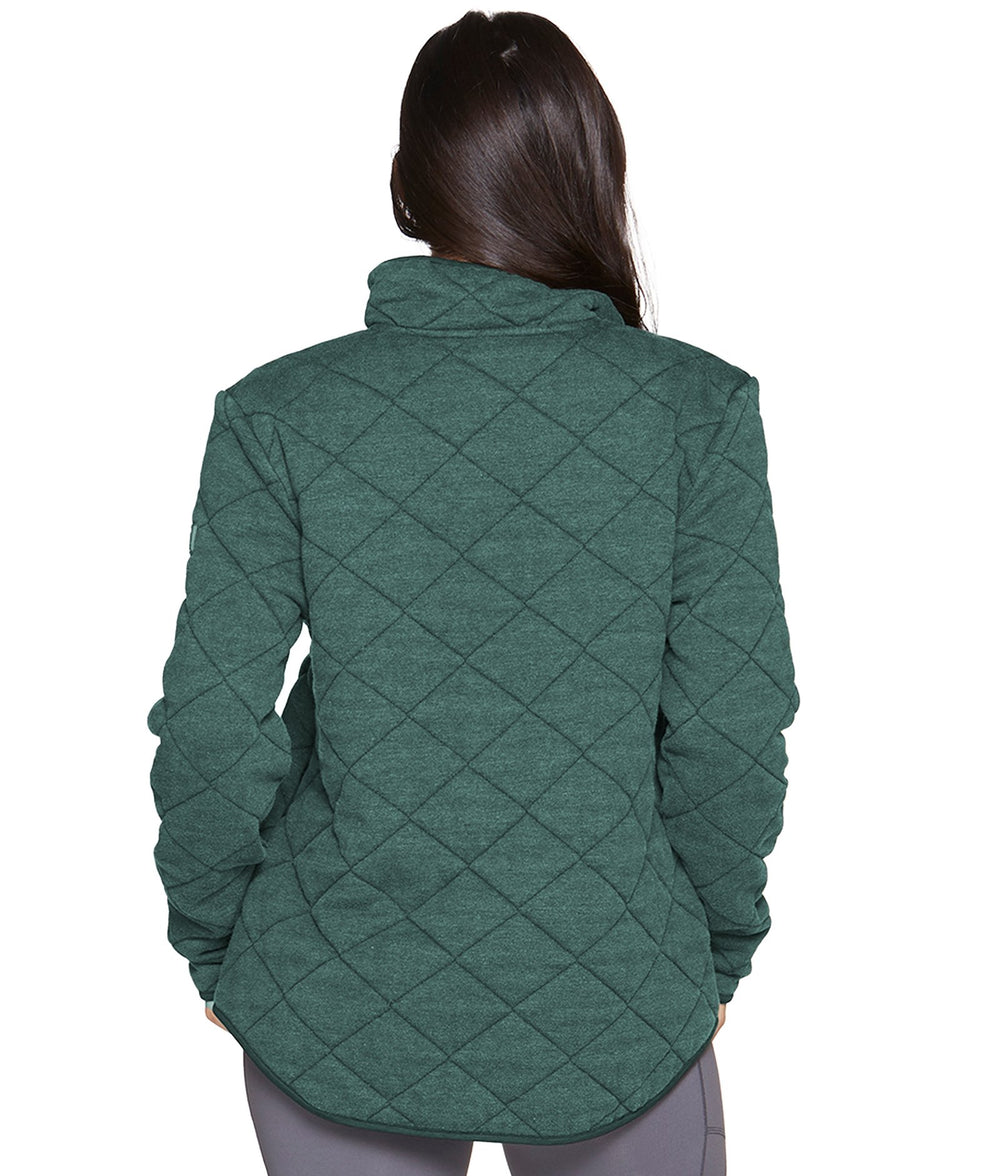 Women's Pine Demi Washed Quilted Quarter Zip Jacket