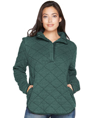 Women's Pine Demi Washed Quilted Quarter Zip Jacket